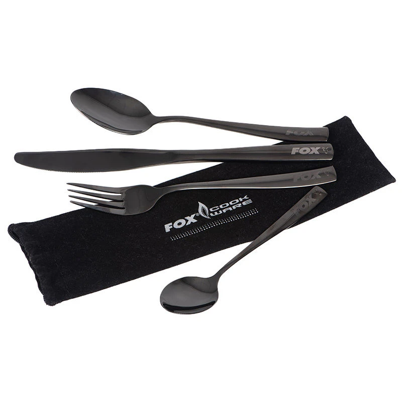 Fox Cookware Black Stainless Cutlery Set